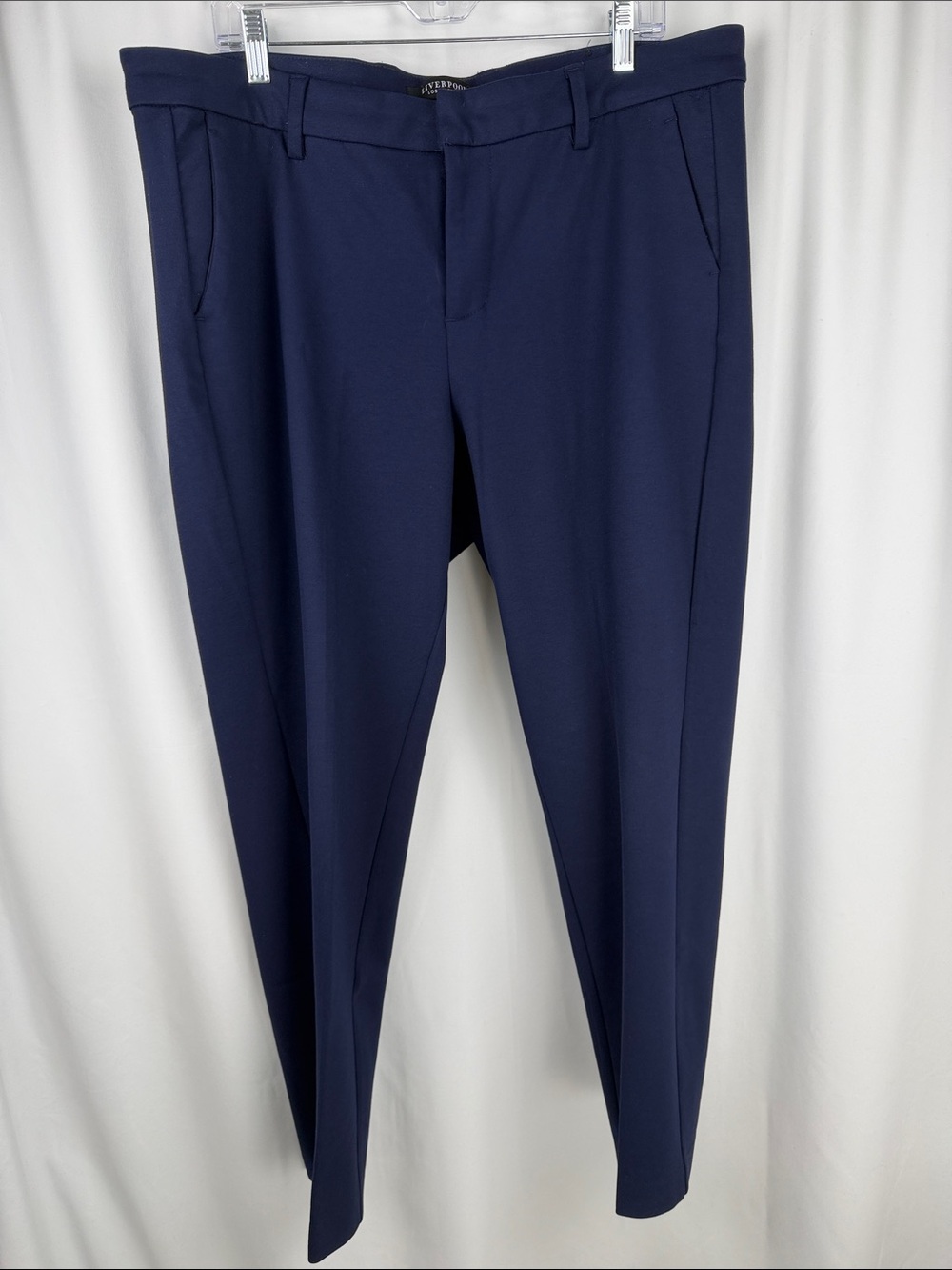 Liverpool Los Angeles Kelsey Trouser Navy Stretch Pants 16W
